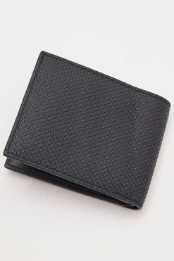 Men's Chantaco Piqu+? Leather 3 Card Wallet Noir