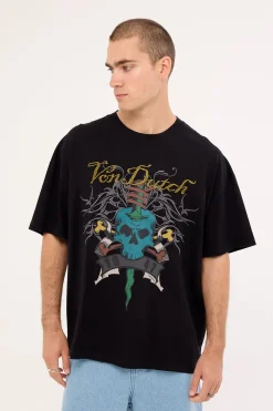 Mens Skull Tee Black