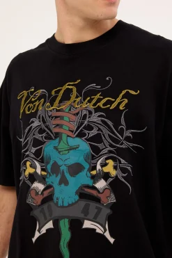 Mens Skull Tee Black