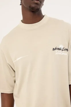 Merch Cropped Street Super Heavy Tee Washed Granite