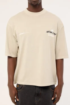 Merch Cropped Street Super Heavy Tee Washed Granite