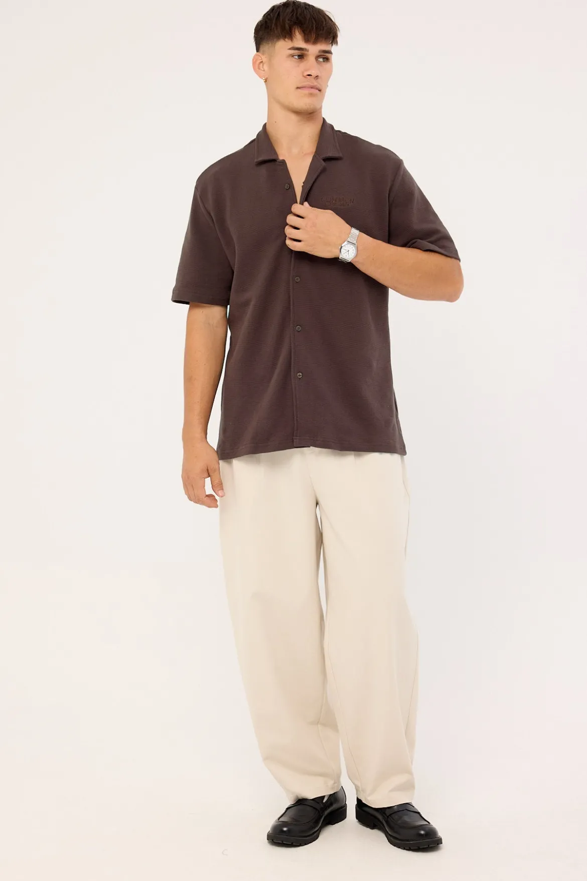 Merge Standard Shirt Dark Brown