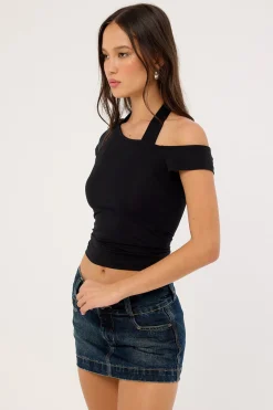 Metalx Low Rise Micro Skirt Dirty Midnight Blue