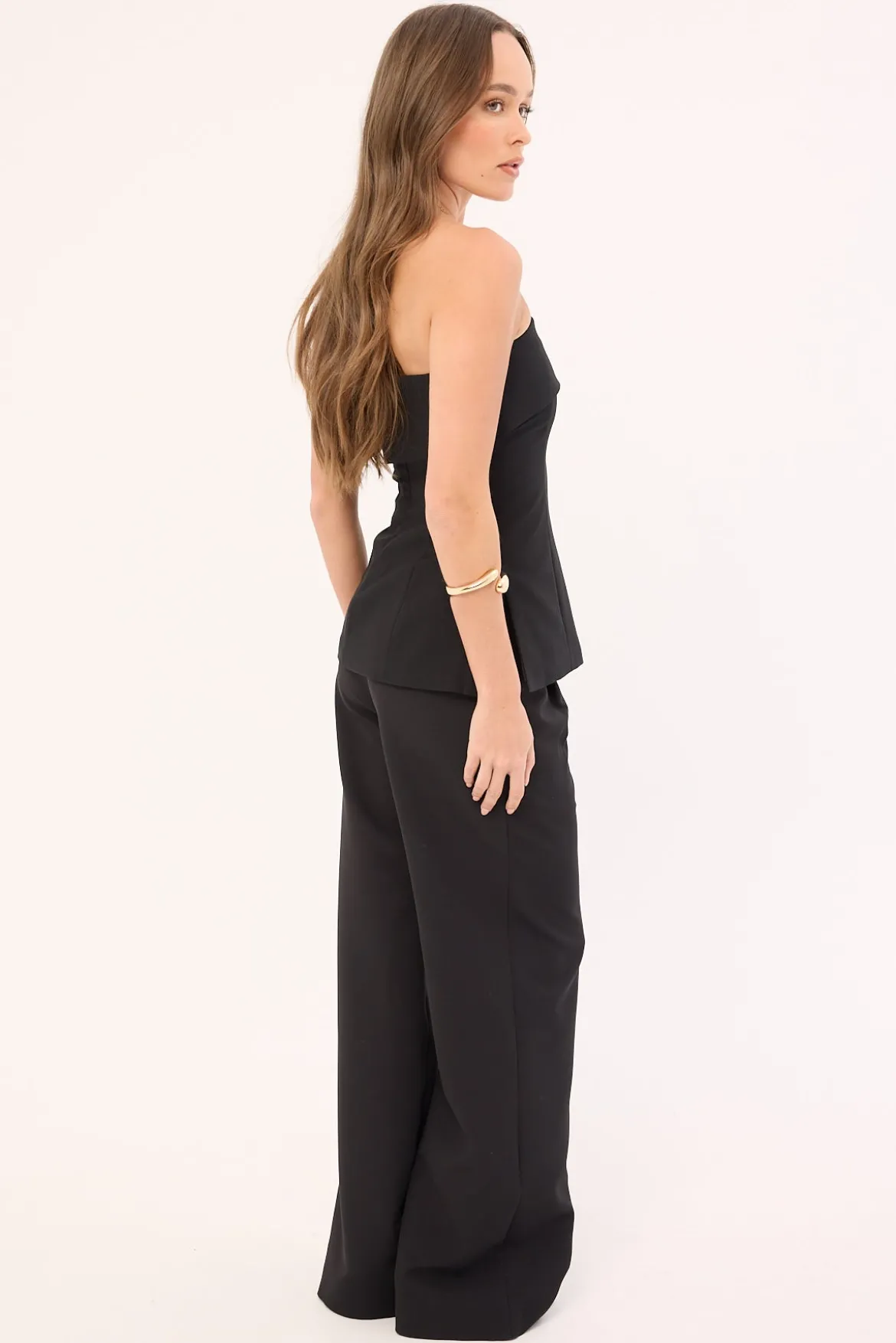 Mia Straight Low Rise Pants Black