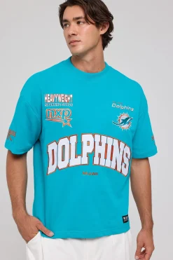 Miami Loopback Raptor Tee Aqua