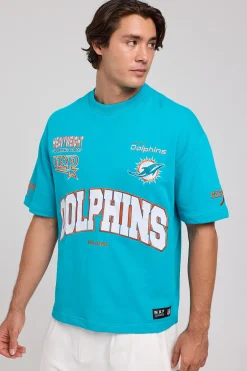 Miami Loopback Raptor Tee Aqua