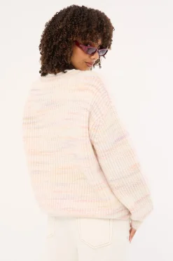 Mica Marle Knit Jumper Pink Marle