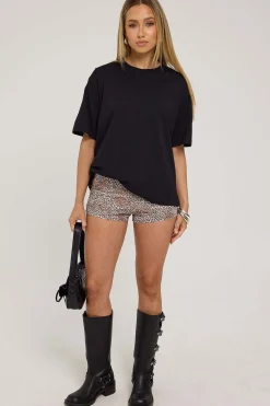 Micro Leopard Booty Shorts Animal Print