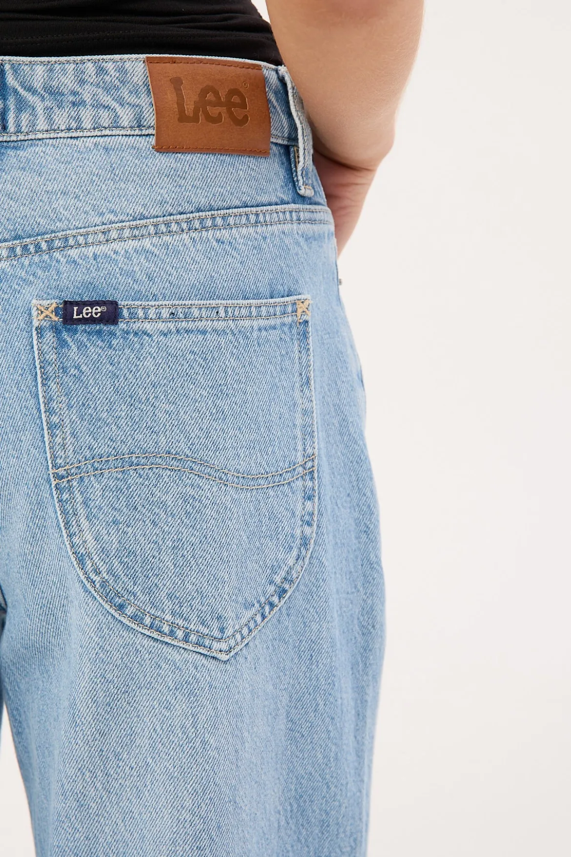 Mid Baggy Petite Jean Skyline Blue