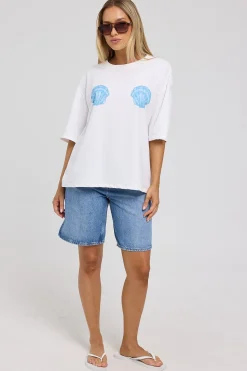 Mid Baggy Short Blue Fire