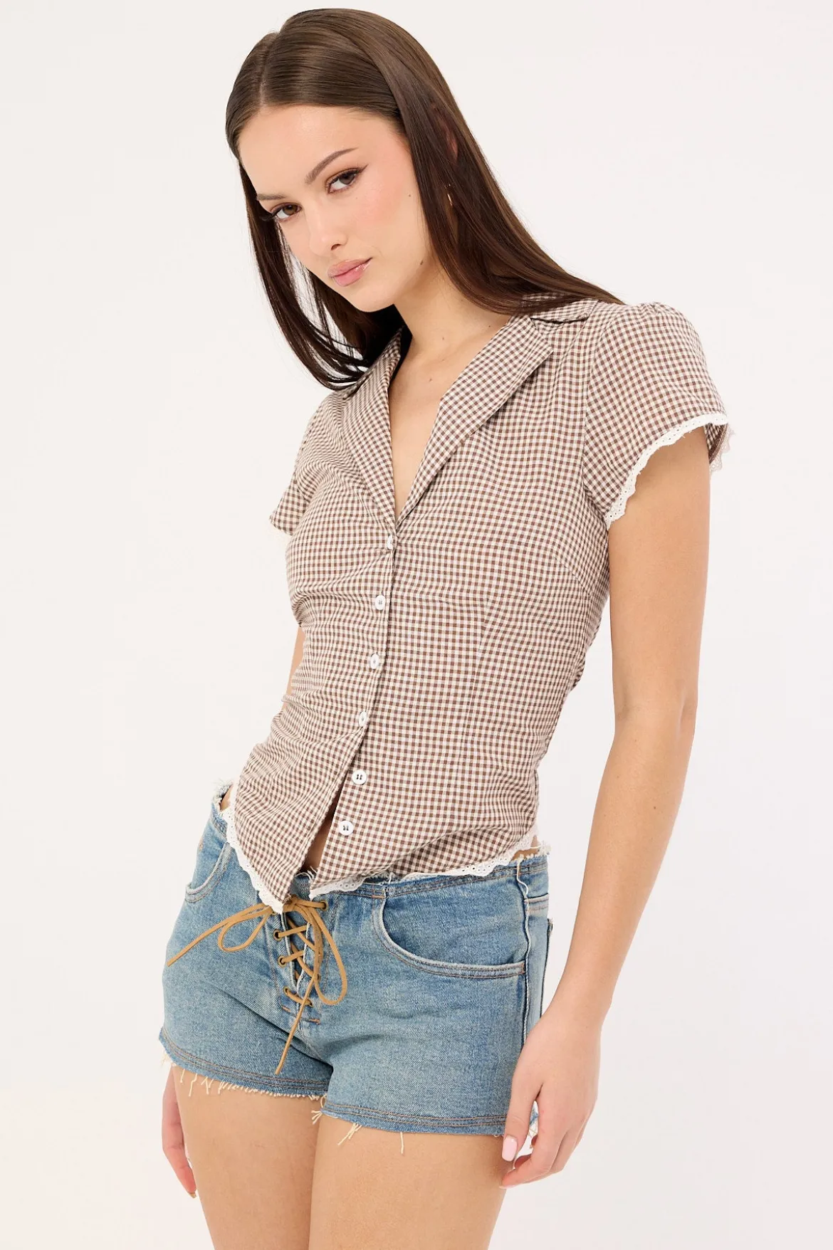 Mika Low Rise Micro Short Dirty Dust Blue