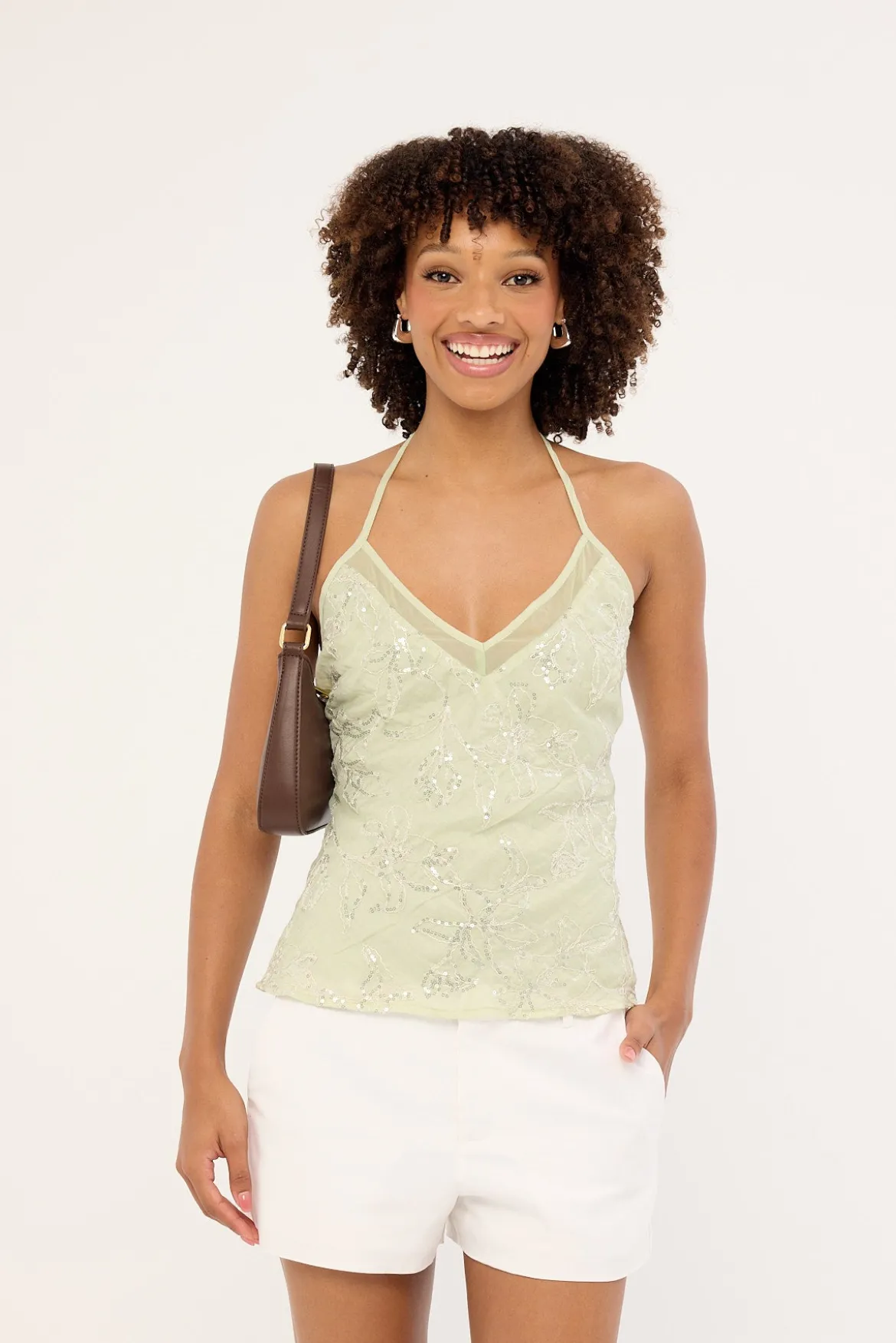 Mikka Low Rise Linen Short White