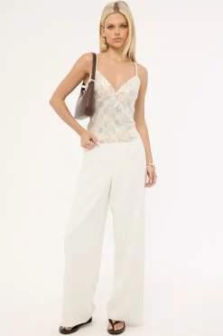 Mila Sequin Cami Top Cream