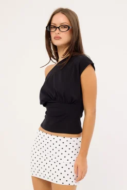 Milly Polka Jersey Skort White Polka
