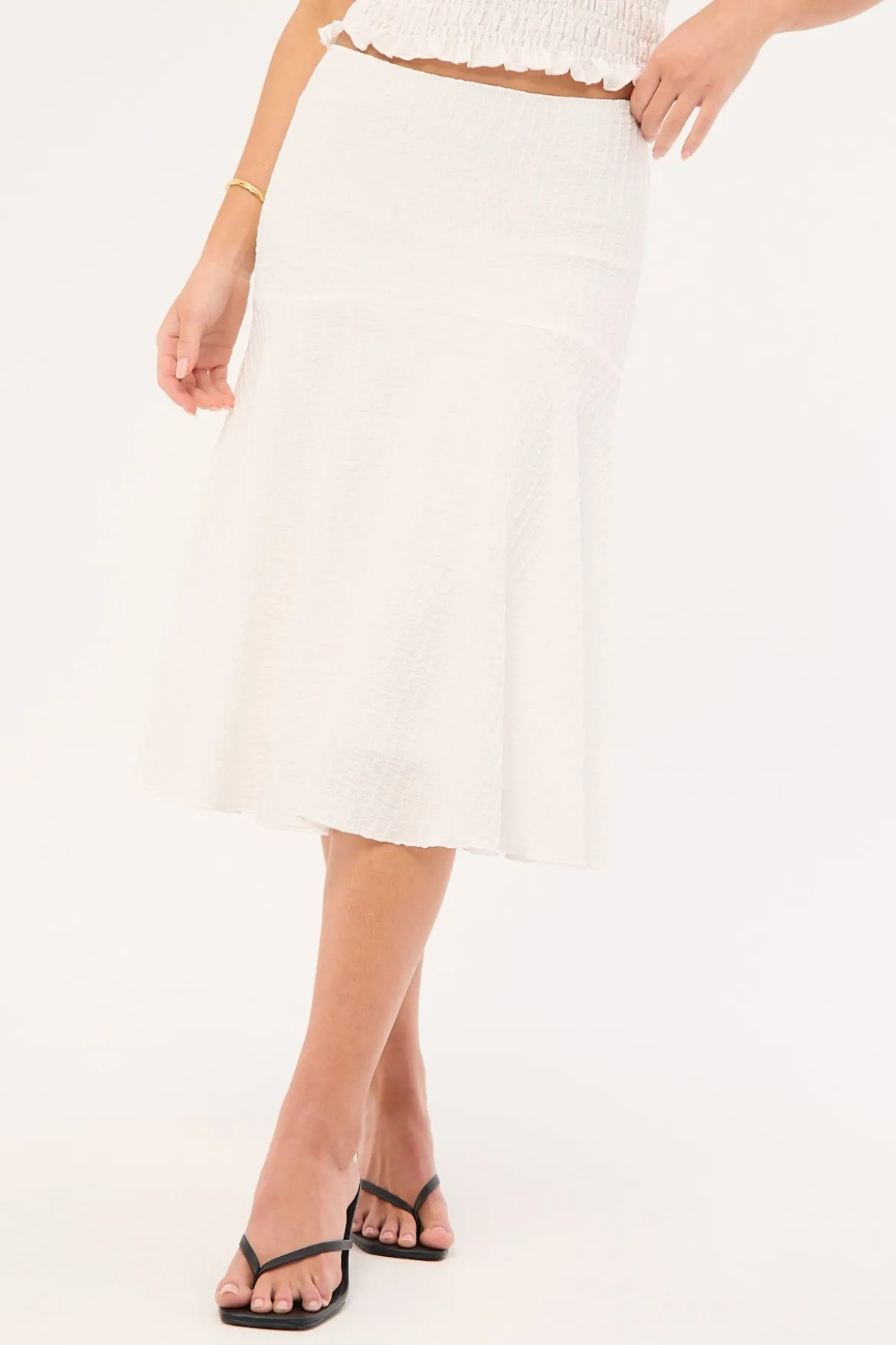 Mimsy Midi Skirt White