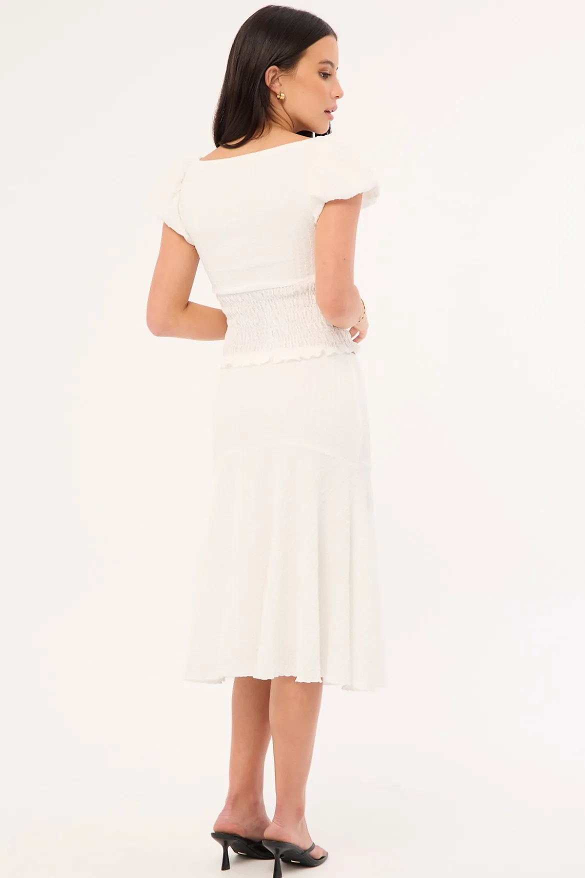 Mimsy Midi Skirt White