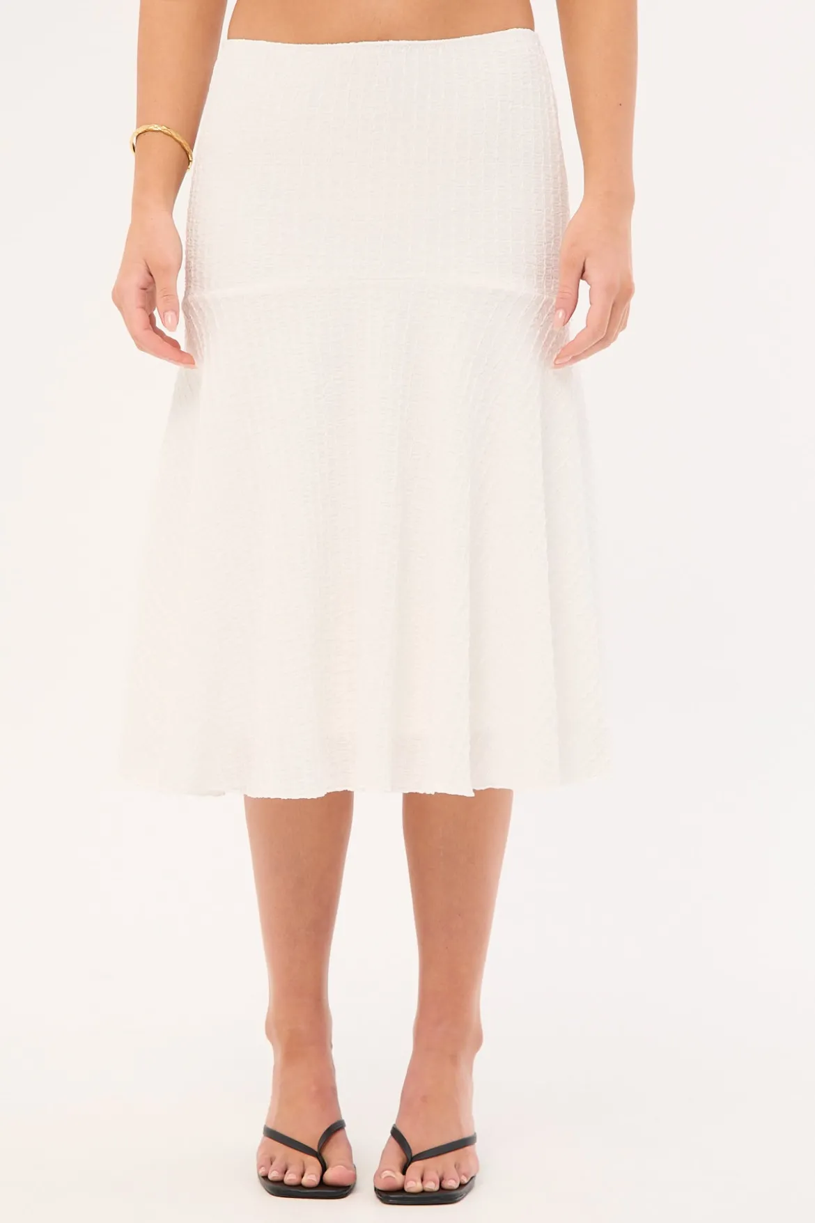 Mimsy Midi Skirt White