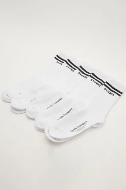 Minimal Thrills 5 Pack Sock White