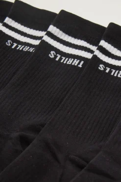 Minimal Thrills 5 Pack Sock Black