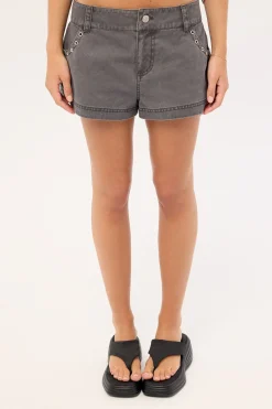 Miniops Cargo Short Washed Grey