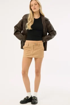 Mirage Mini Skirt Chocolate