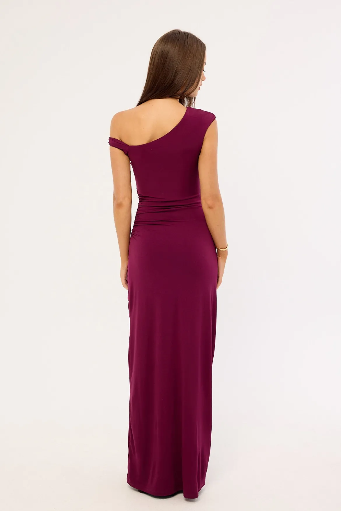 Miro Twist Maxi Dress Plum