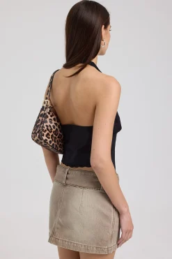 Misbehave Denim Micro Skirt Dijon