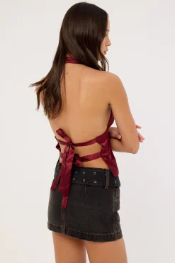 Misbehave Micro Skirt Dirty Black