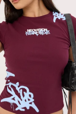 Misfit Baby Tee Plum