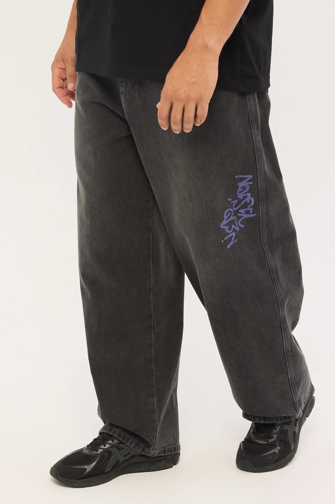 Misfit Behemoth Super Baggy Jean Ash Black