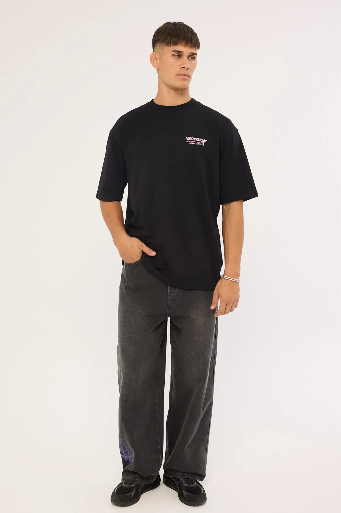 Misfit Behemoth Super Baggy Jean Ash Black