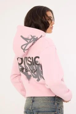 Misfit Relaxed Hoodie Pink