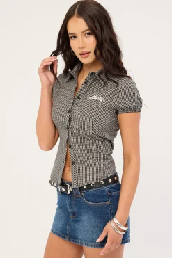 Missy May Shirt Black/Cream