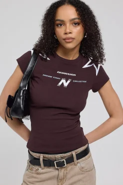 Modulate Baby Tee Darkest Brown