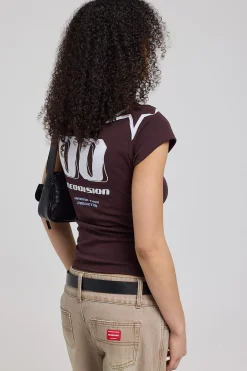 Modulate Baby Tee Darkest Brown