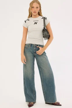 Modulate Baby Tee Grey