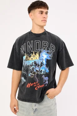 Monarch Heavy Weight Tee Washed Black