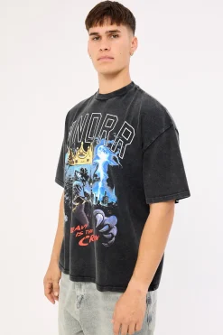 Monarch Heavy Weight Tee Washed Black