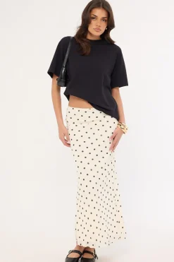 Monogram Oversized Tee Washed Black