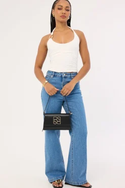 Monogram Shoulder Bag Black