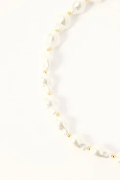 Moonlight Pearl Necklace Pearl/Gold