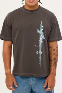 Morning Glory Tee Coal