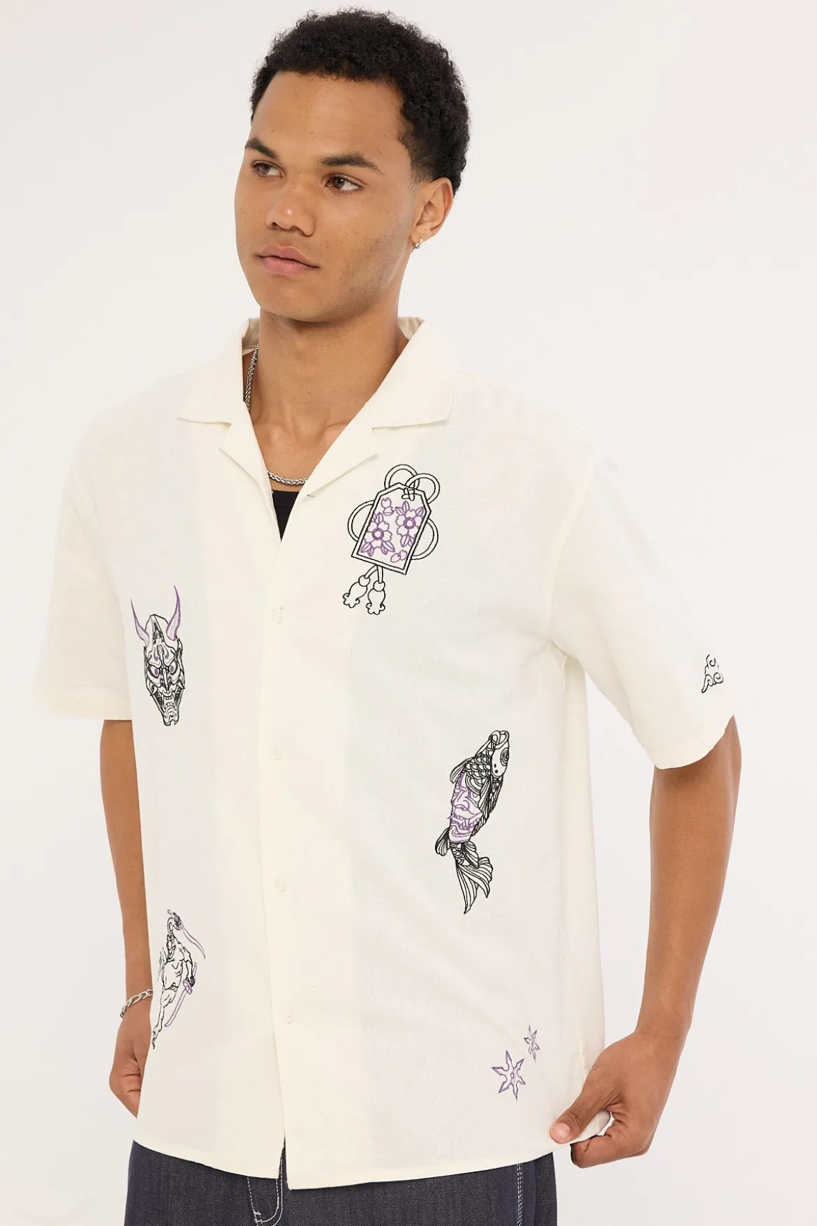 Mosaic Resort Shirt Off White