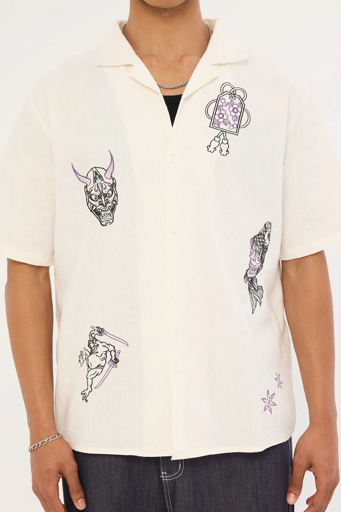 Mosaic Resort Shirt Off White