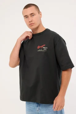 Motel Boxcar Tee Dark Slate