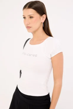 Motel Chihiro Top White Who Cares