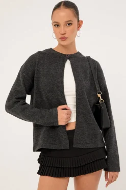 Motel Maureen Cardi Dark Grey