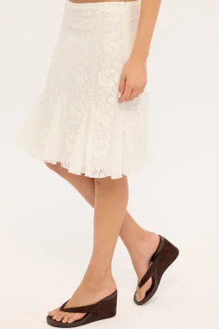 Motel Saiwa Skirt White