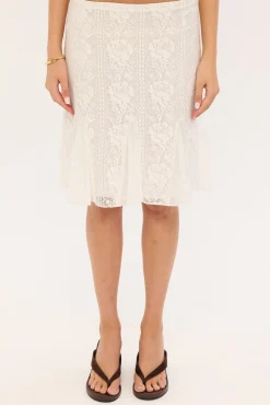 Motel Saiwa Skirt White