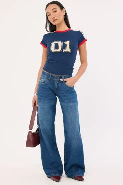 Motel Salda Top Navy